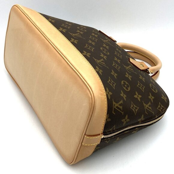LOUIS VUITTON Brown Monogram Canvas Alma Bag - Picture 4 of 11